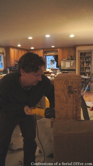 Just kidding! I brought him in for the dirty work! Plus if it doesn't work out, I'm not the only one in trouble!)