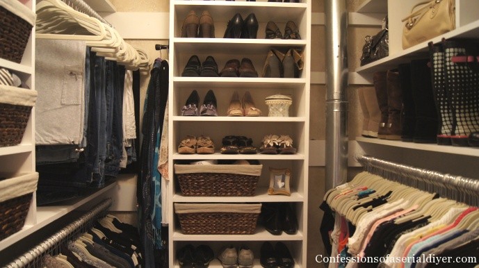Organizing a small closet
