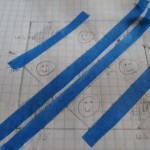 Tape off the remaining squares (marked by smileys)