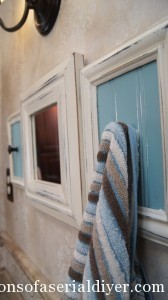 Towel rack from pld picture frames