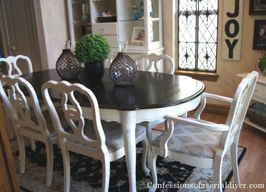 Confessions of a Serial DIYer completely transformed a dining set she 