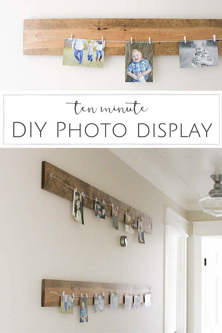10 Minute DIY Photo Display by Making it in the Mountains