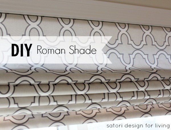 DIY Roman Shade Using Spoonflower Fabric by Satori Designs for Living
