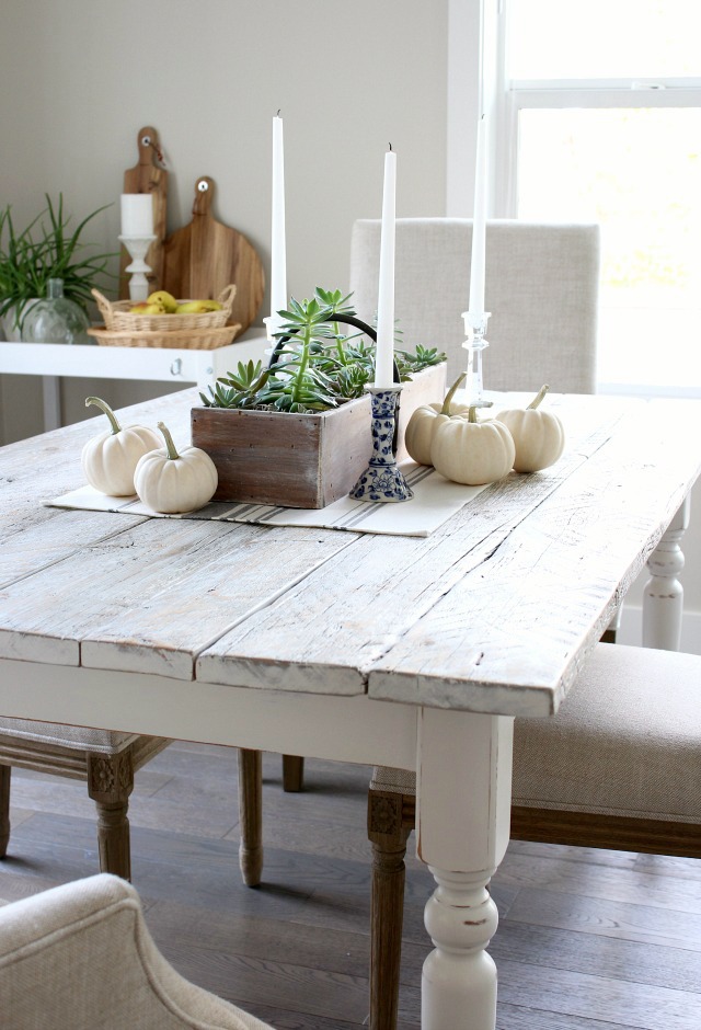 Whitewashed Reclaimed Wood Dining Table from Satori Designs for Living