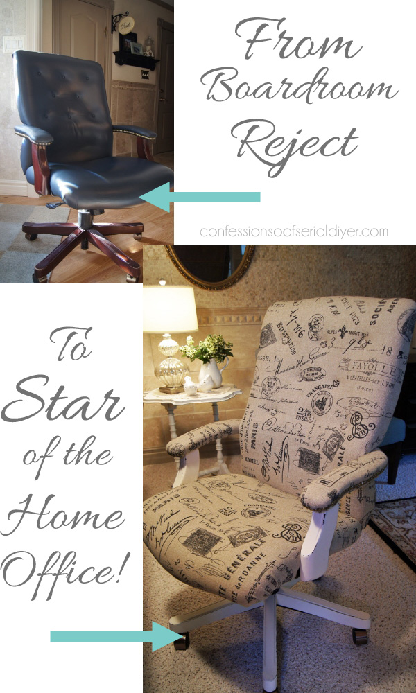 Give a desk chair a whole new look! It's easier than you think!