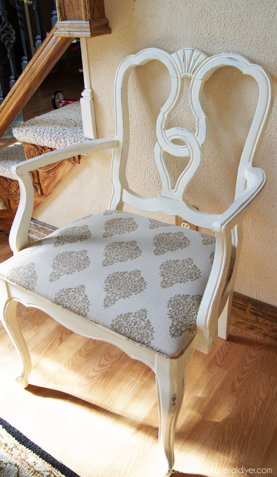 Painting Dining Room Chairs with Annie Sloan Old White Chalk Paint