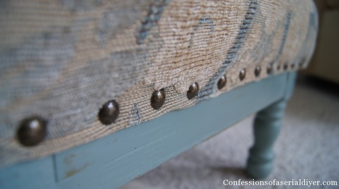 reupholstering a stool