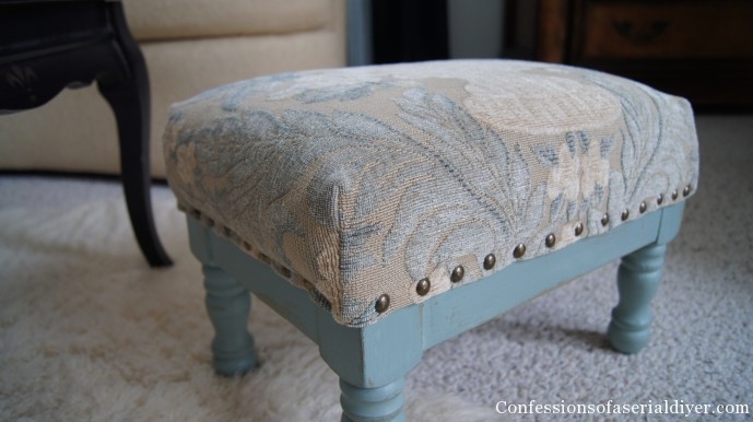 reupholstered stool