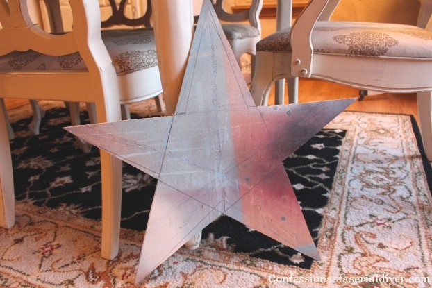 Recycled Christmas Card Star