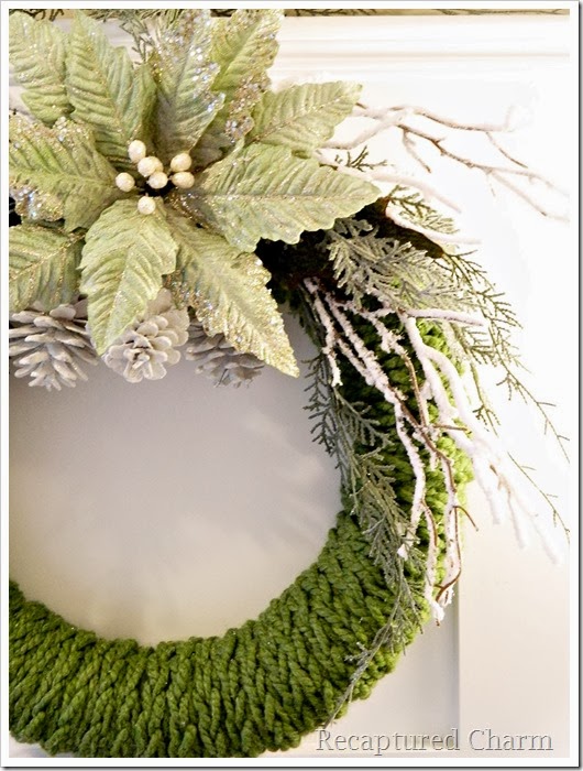 Finger KNitted Wreath by Recaptured Charm