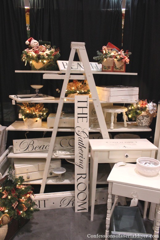 Craft Booth Ladder Display