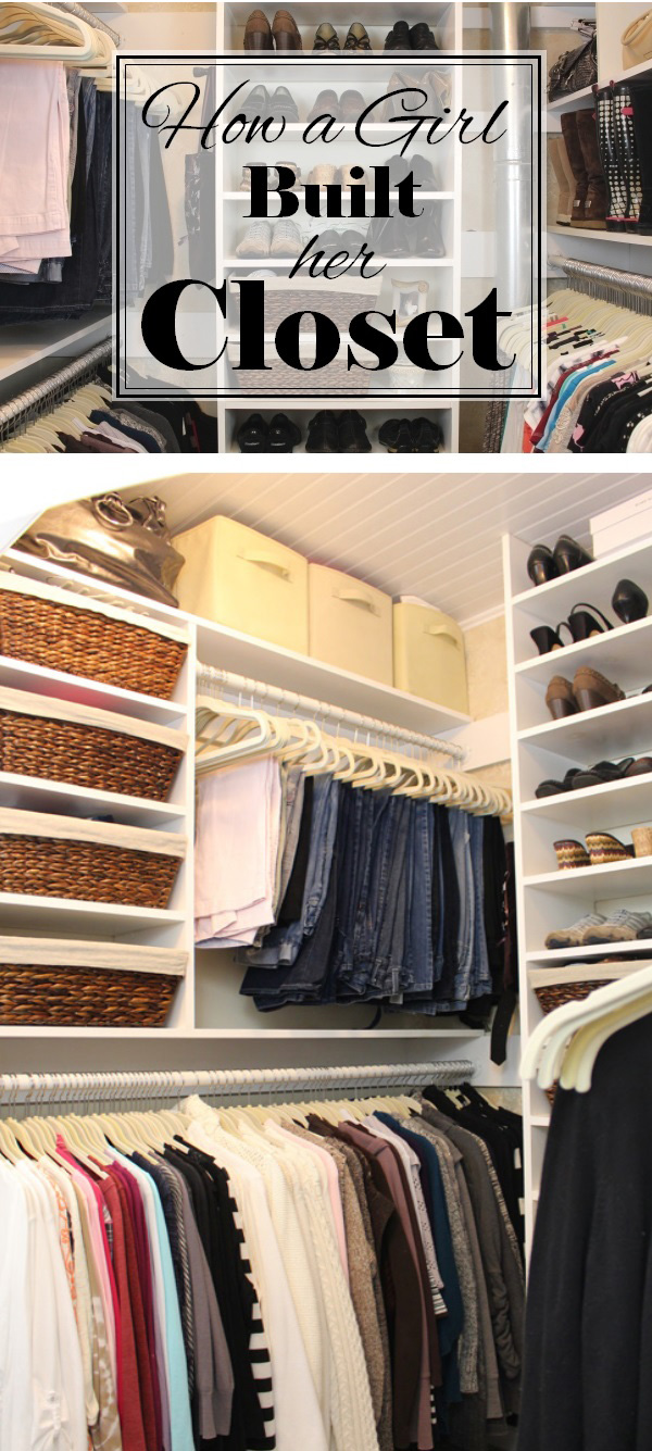 How to build out a closet using every available inch and without spending a fortune!