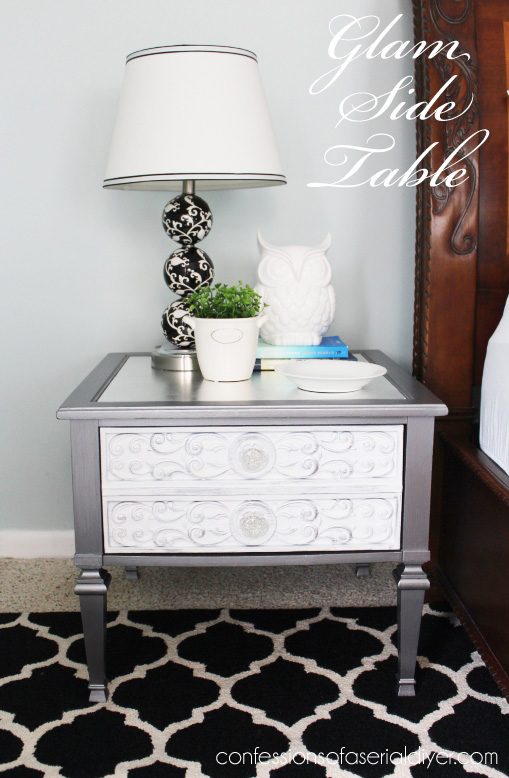 Thrift store throw away gets a glam makeover