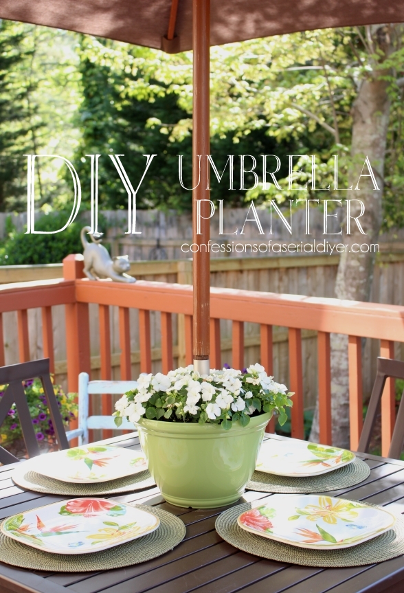 DIY Umbrella Planter