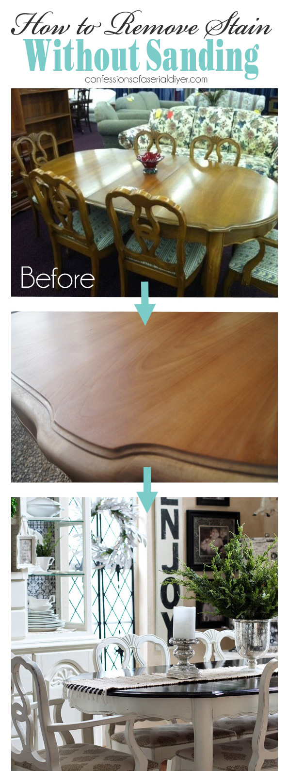 How to remove stain without sanding!