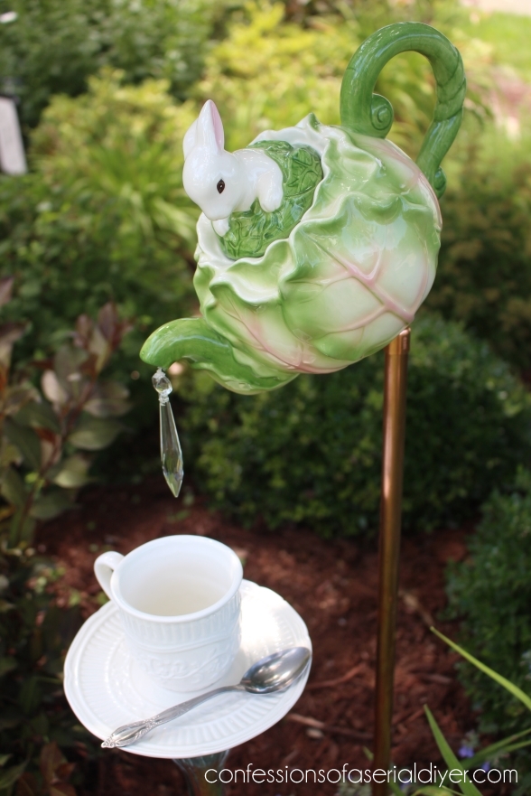 How to Make this Whimsical Teapot Garden Feature