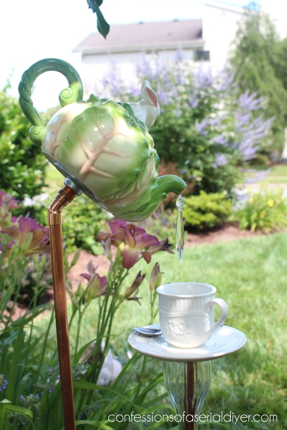 How to Make this Whimsical Teapot Garden Feature