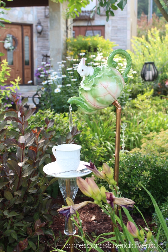 How to Make this Whimsical Teapot Garden Art