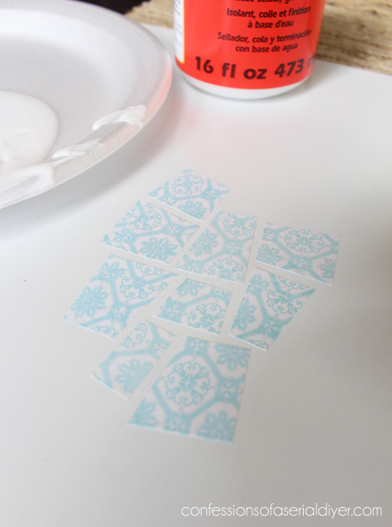 Cut your paper into random irregular shapes