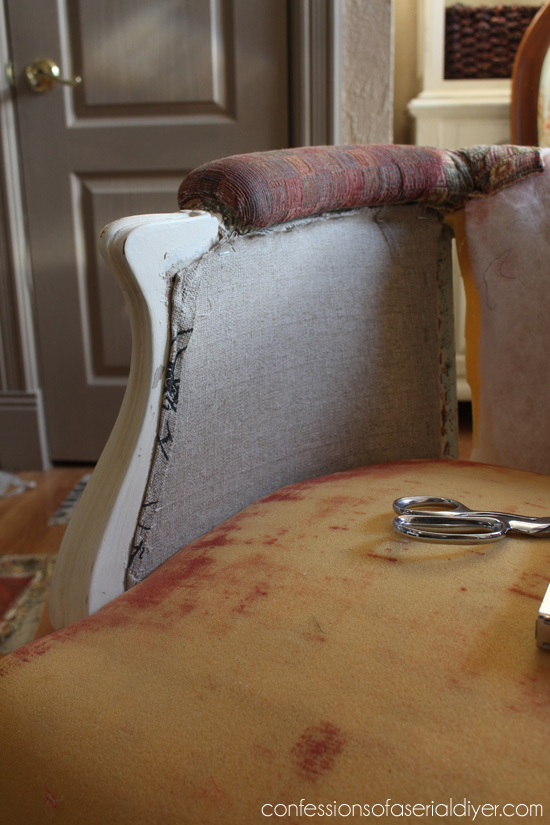 Reupholstering French Provincial Chairs