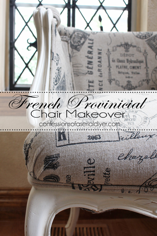 Reupholstering a French Provincial Chair