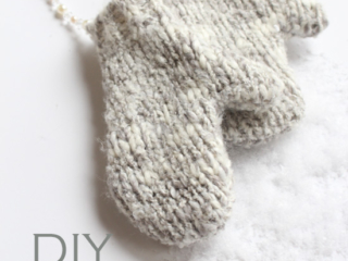 DIY Mitten Ornaments...no knitting required!