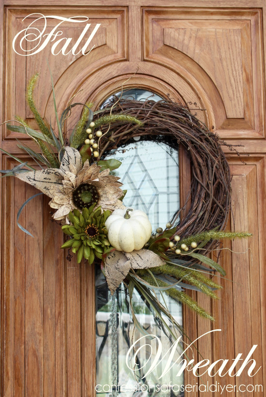 Fall Wreath, taking a break from the traditional.