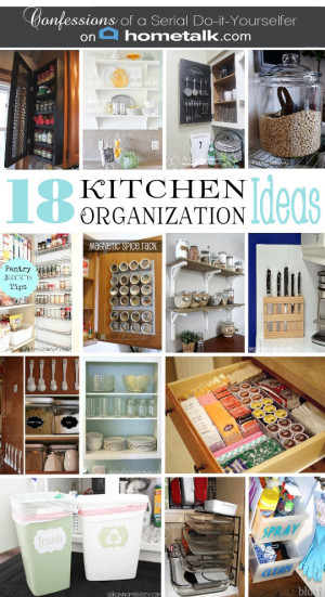 DIY Spice Cabinet and 17 More Kitchen Organization Ideas {with Hometalk ...