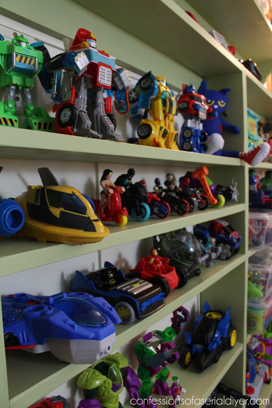Organize Toys with Shallow Display Shelves