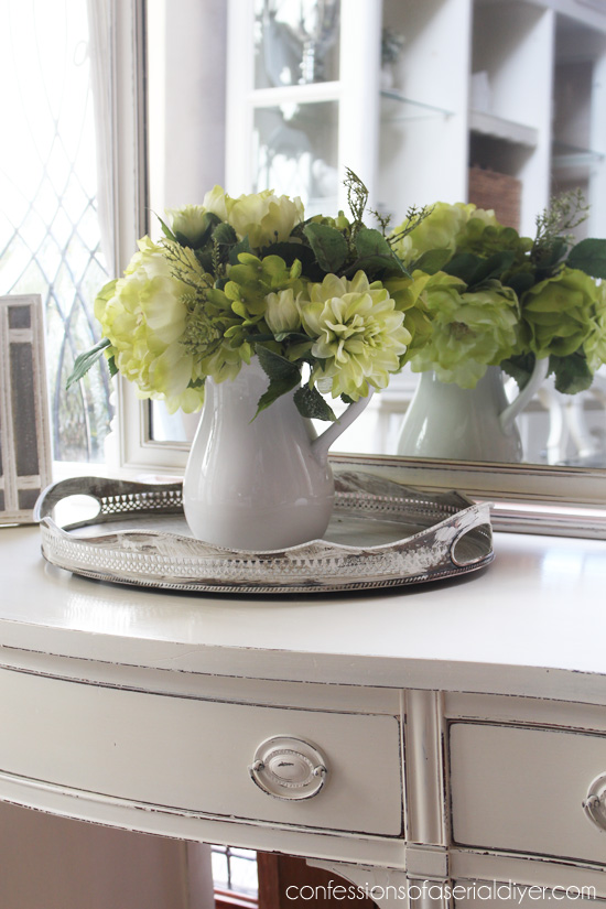 Dressing Table Makeover in Annie Sloan Old White