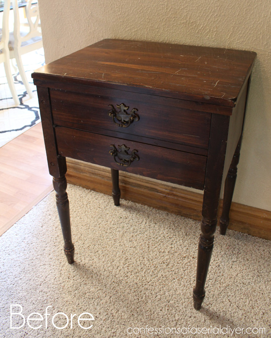 Sewing-Cabinet-turned-Side-Table