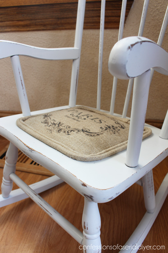 Add a padded seat to a child's chair!