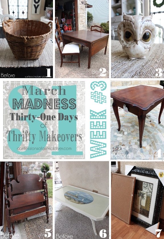 March Madness Week #3 of 31 Days of Thrifty Makeovers!