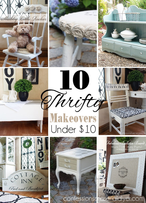 Ten Thrifty makeovers all under $10!