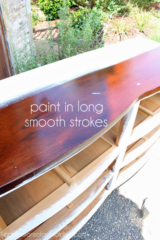 This tutorial shows how to paint furniture with chalk paint, from start to finish.