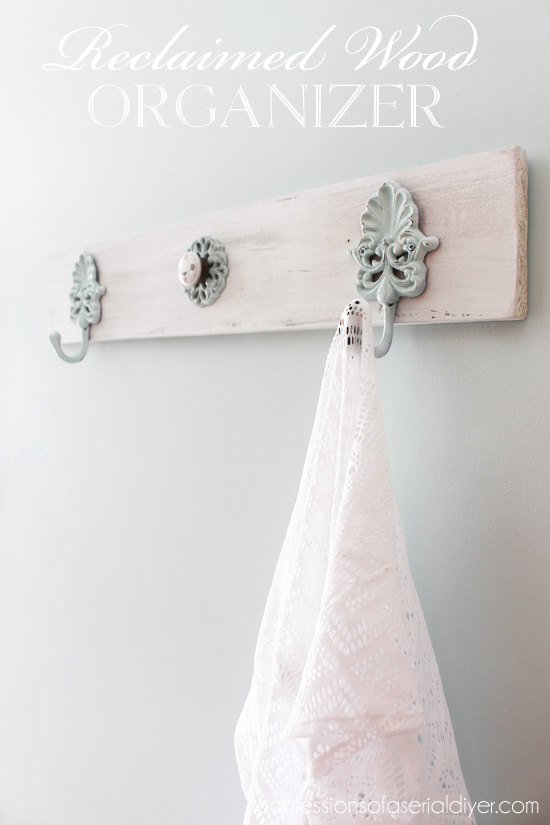 Love the feel of this for a beachy space...made from an old fence picket.