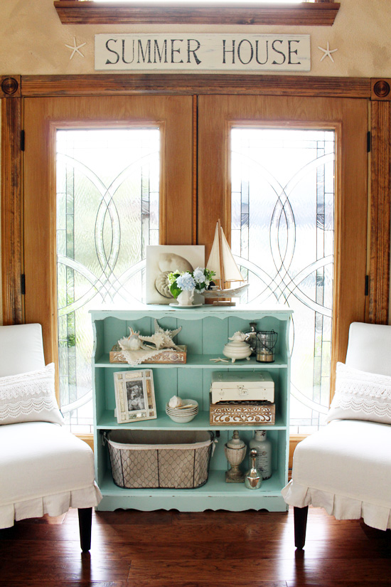 Bookcase Makeover Styling A Décor, Beach Style Bookcases