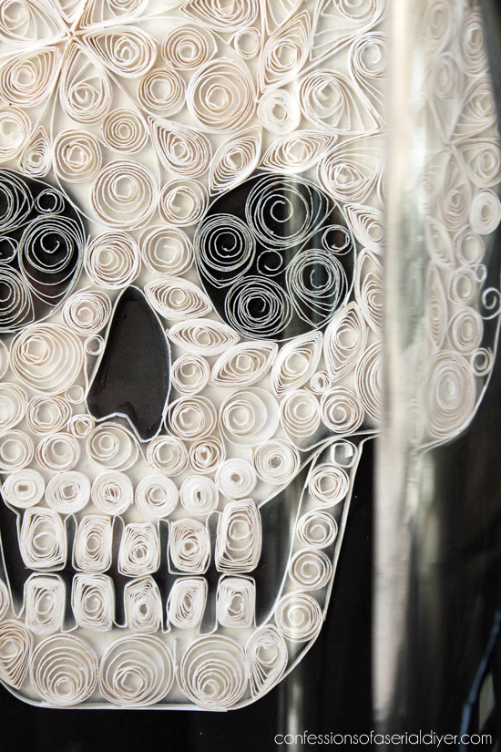 Quilled Paper Skull