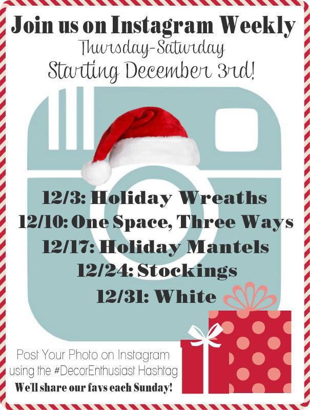 Instagrm weekly Christmas challenges