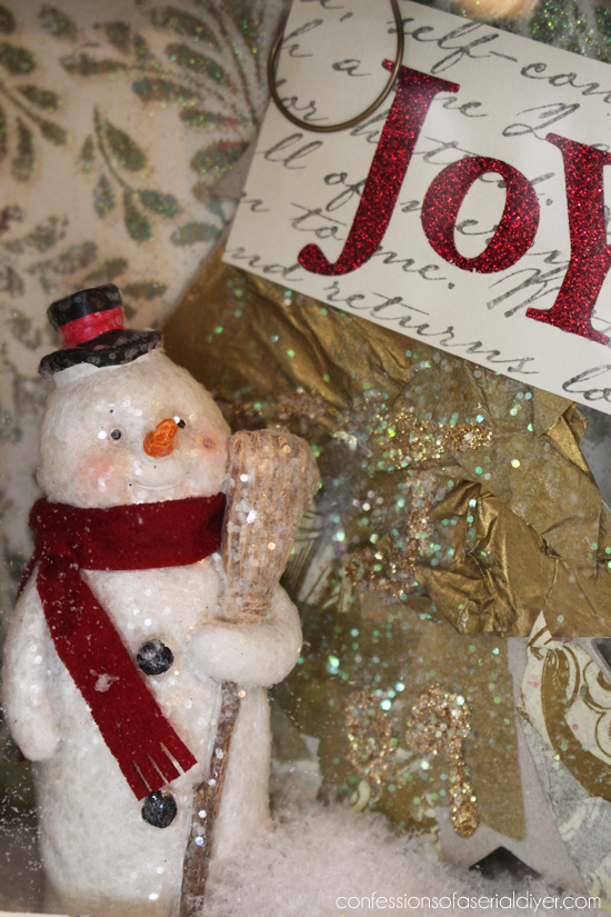 Turn a thrift store clock into pretty Christmas decor! Confessions of a Serial Do-it-Yourselfer
