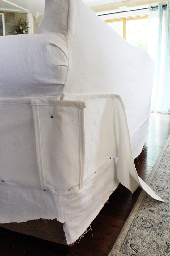 How to make a sectional slipcover, step-by-step with Confessions of a Serial Do-it-Yourselfer