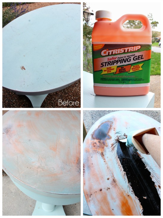 Remove paint with Citristrip