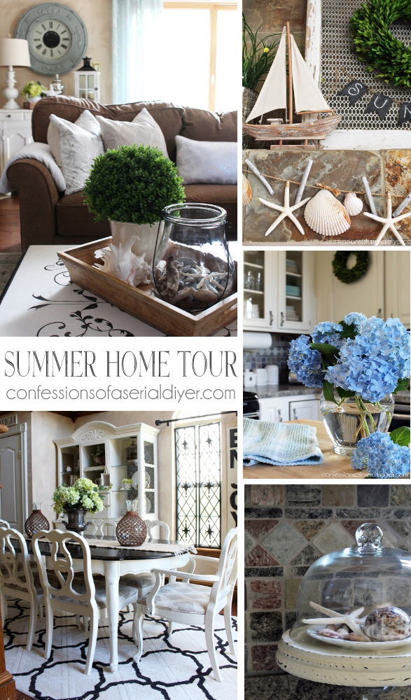 Summer Home Tour from Confessions of a Serial Do-it-Yourselfer
