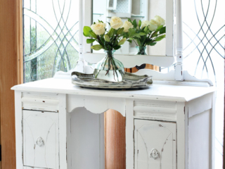 White painted Antique Dressing Table