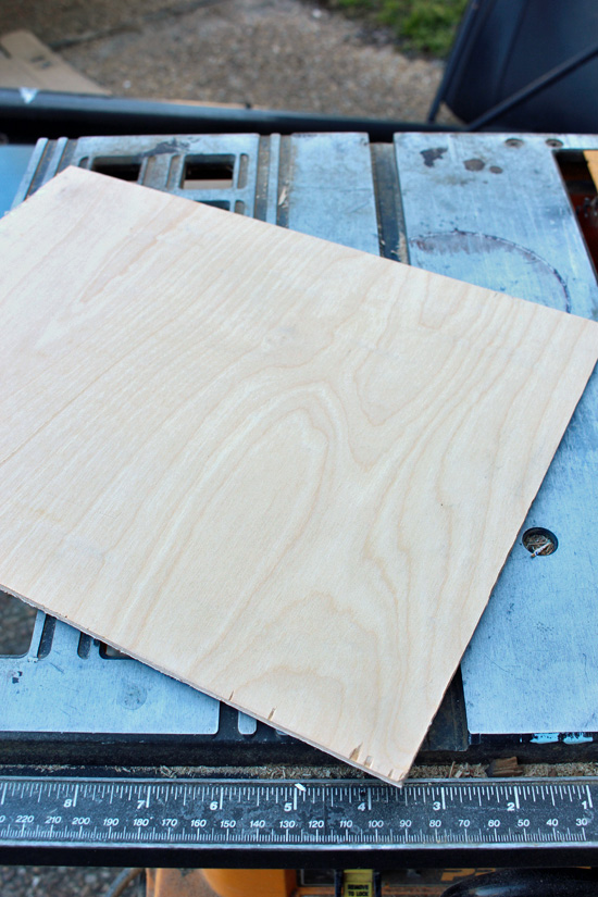 Birch plywood is perfect for the base of a tray.