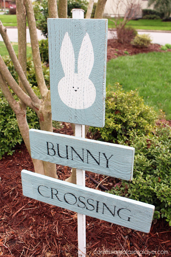 DIY Easter Sign made from old Fence Pickets Confessions of a Serial Do-it-Yourselfer