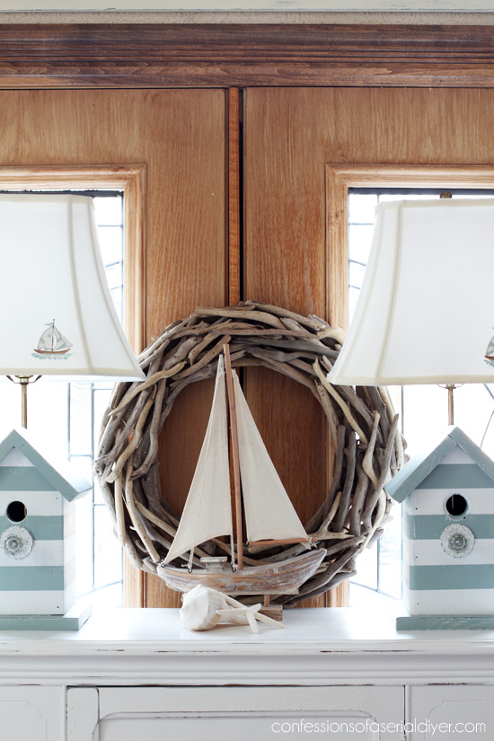 Coastal Inspired Bird House Lamps from Confessions of a Serial Do-it-Yourselfer