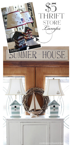 $5 Thrift Store Lamp Makeover | Confessions of a Serial Do-it-Yourselfer