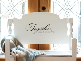 Turn a Headboard into a Farmhouse Bench