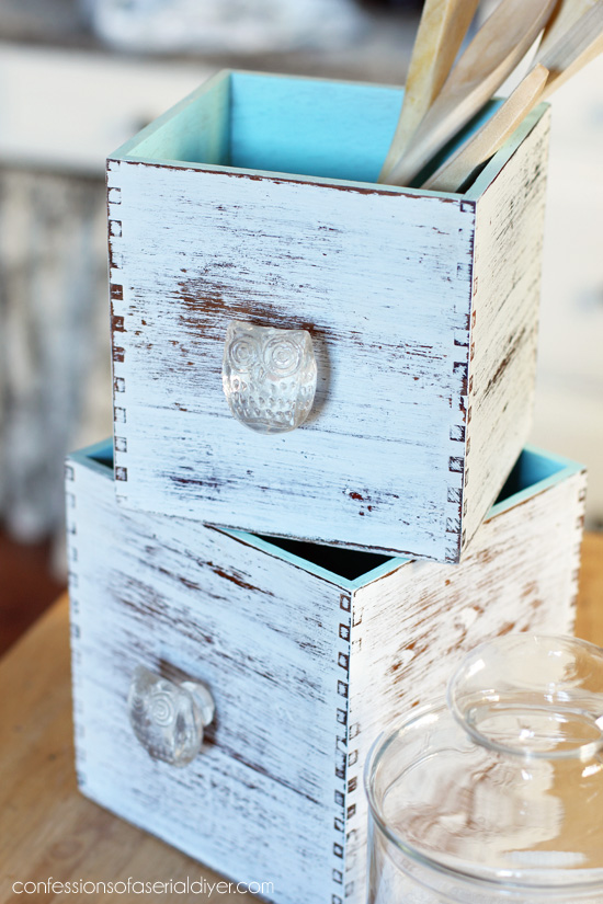 These thrift store boxes got an easy update. Confessions of a Serial Do-it-Yourselfer